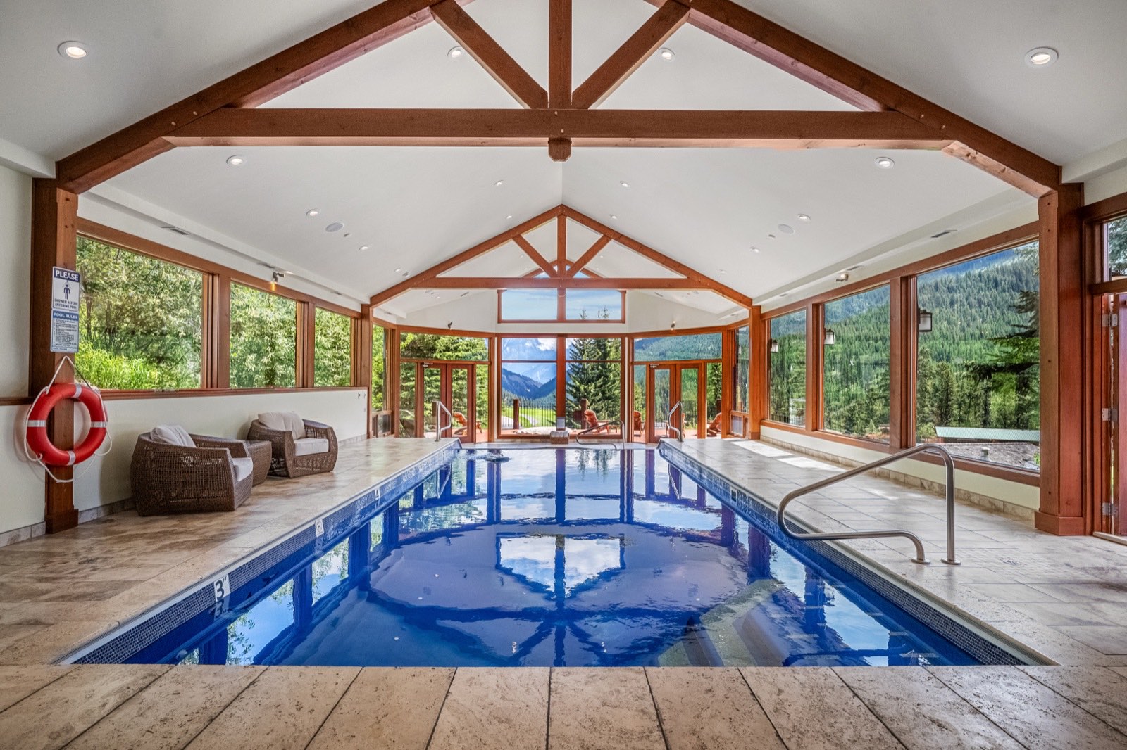The indoor pool
