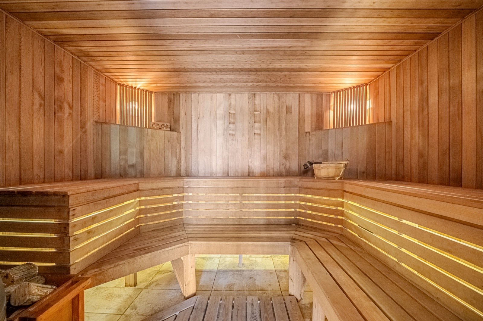 The wood-burning sauna
